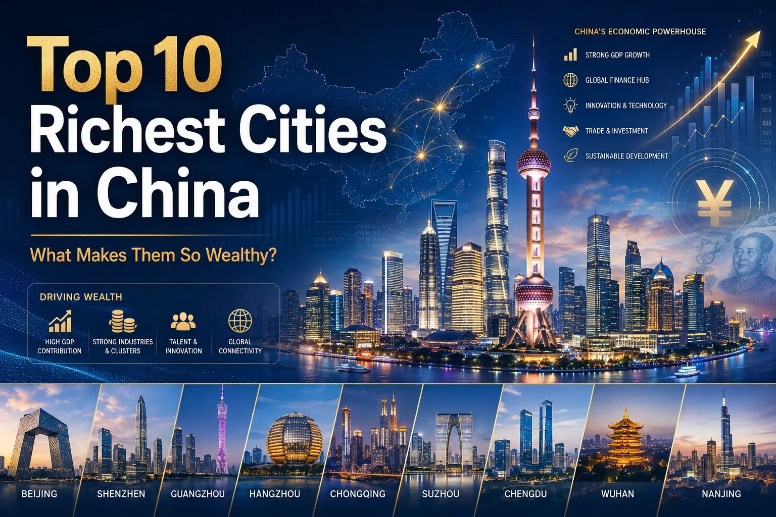 Top 10 Richest Cities in China: What Makes Them So Wealthy?