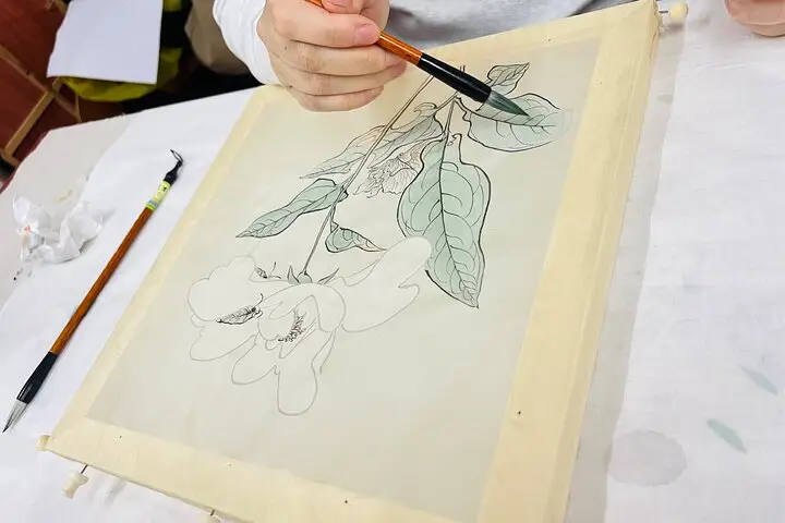 4-Hour Chinese Painting Workshop in Shanghai